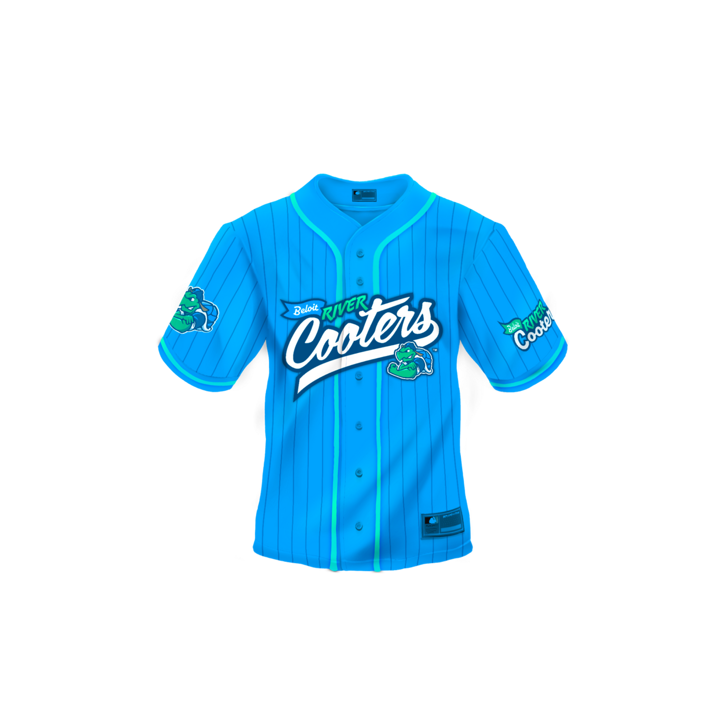 Beloit River Cooter Baseball Jersey – (Blue #12)