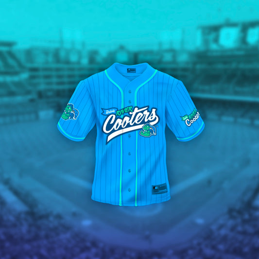 Beloit River Cooter Baseball Jersey – (Blue #12)